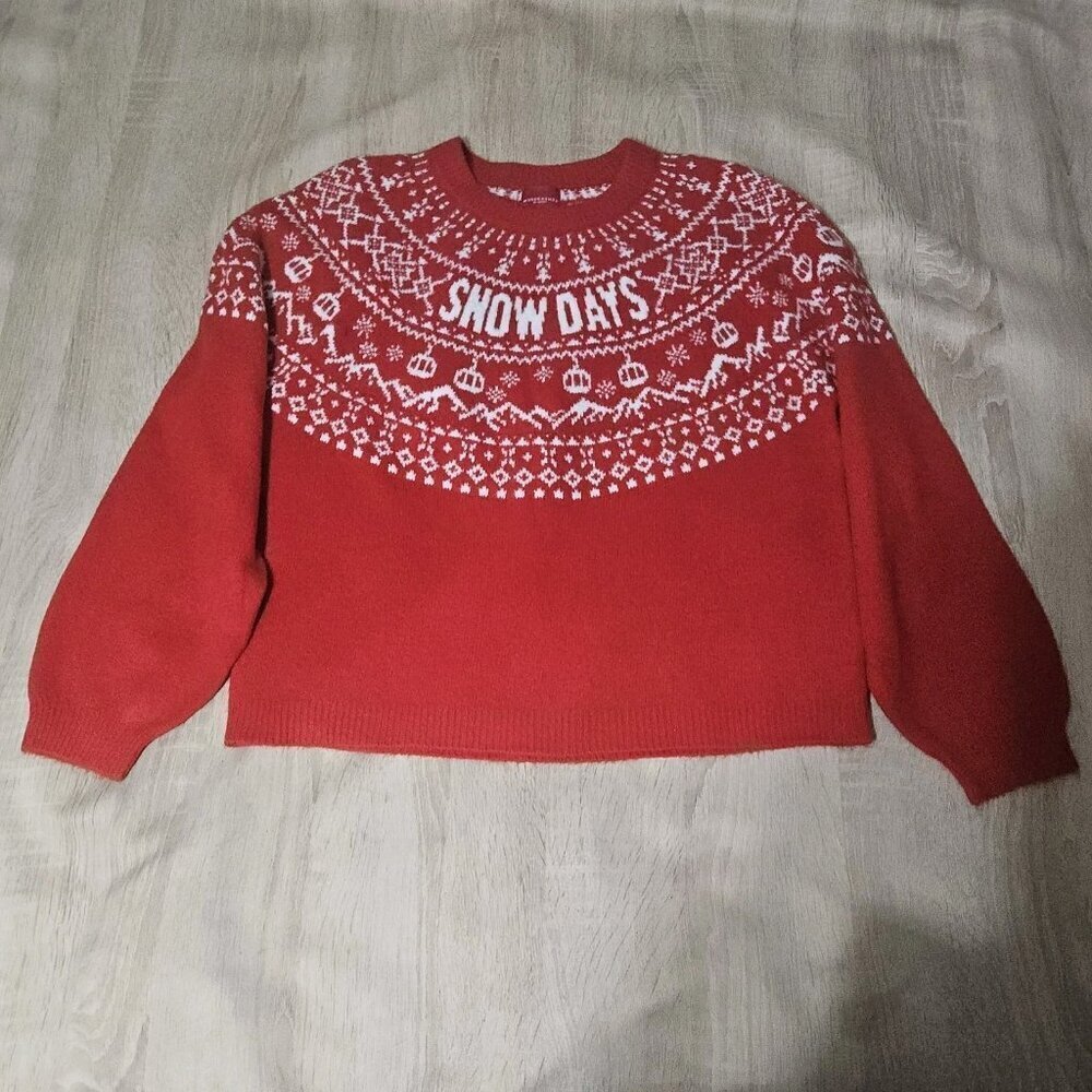 Target Wondershop Womens Size M Snow Days Ski Ugly Christmas Sweater Nwt